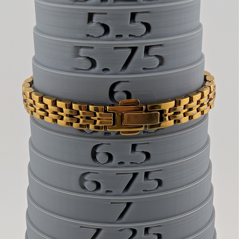 Citizen Eco-Drive Rectangular Gold Tone MOP Dial Petite Bracelet Watch - Picture 8 of 10
